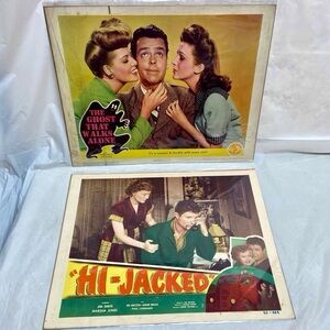 The Ghost that Walks Alone (1944) and Hi- Jacked (1950) Movie Posters